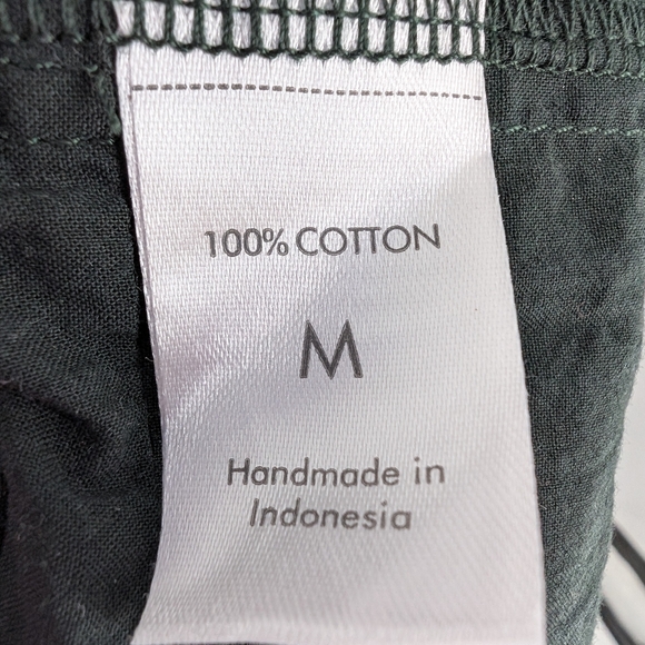 Pampelone Sienna Sleeveless Maxi Dress 100% Cotton Tiered Boho Green Medium - Picture 8 of 9